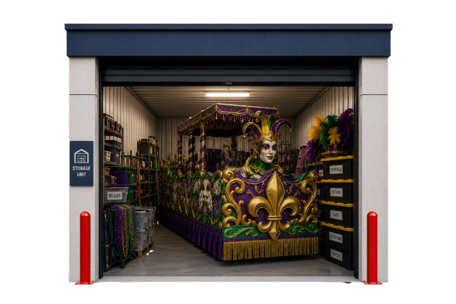 Parade Float Storage in New Orleans la